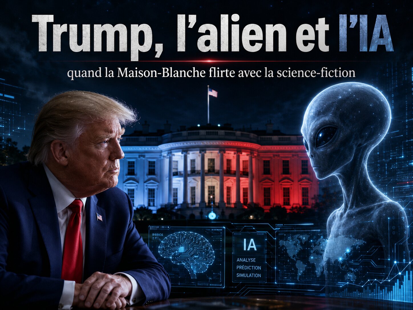 Trump, l’alien et l’IA : quand la Maison-Blanche flirte avec la science-fiction