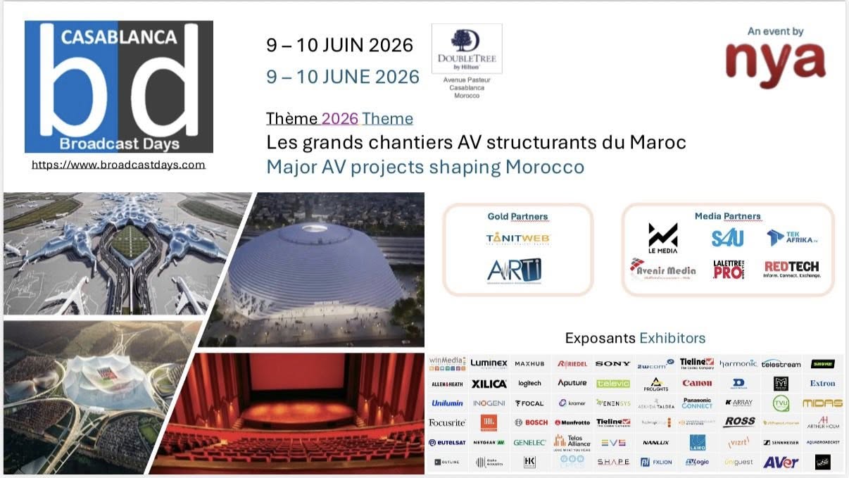 Casablanca Broadcast Days 2026 : le rendez-vous AV à ne pas manquer les 9 et 10 juin