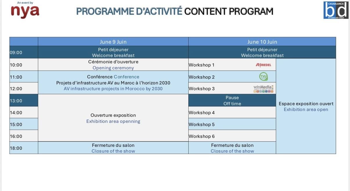 Casablanca Broadcast Days 2026 : le rendez-vous AV à ne pas manquer les 9 et 10 juin