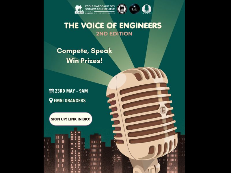 L’EMSI organise la deuxième édition de « Voice of Engineers » pour célébrer l’art de la prise de parole en public