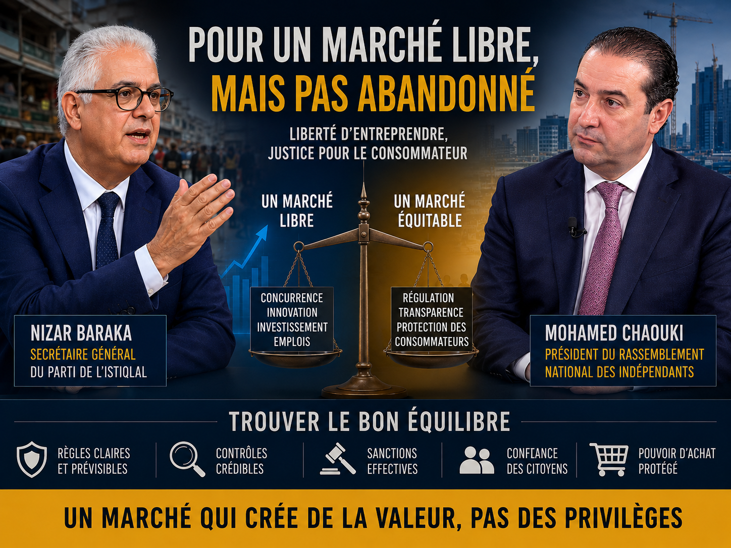 ​Pour un marché libre, mais pas abandonné politiquement
