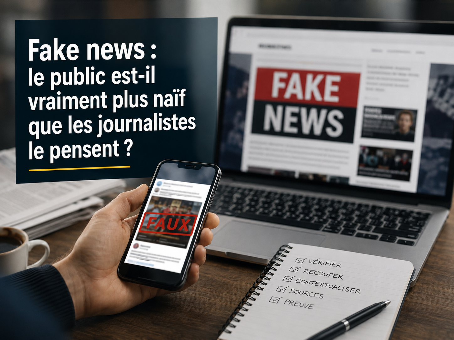 Fake news : le public est-il vraiment plus naïf que les journalistes le pensent ?