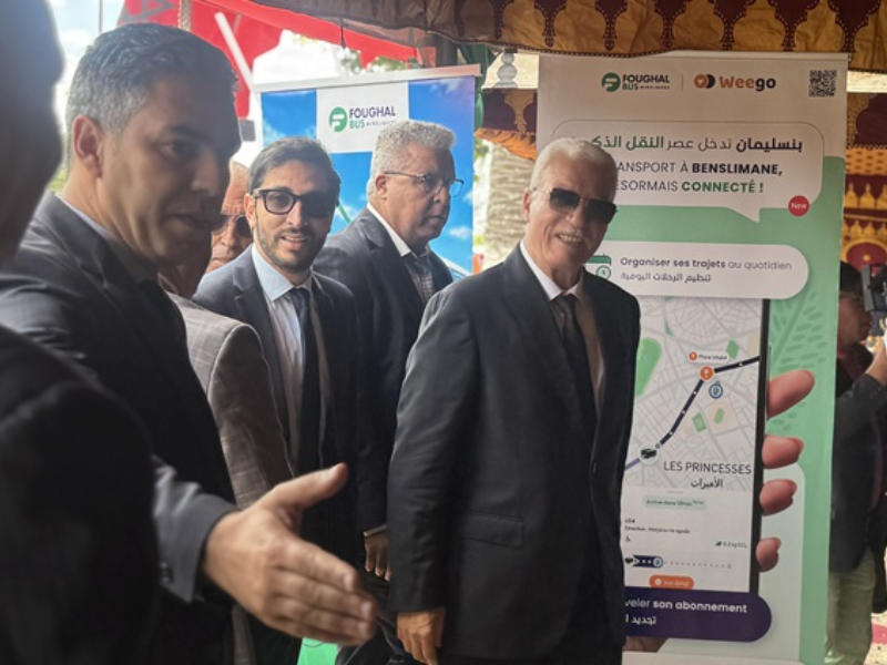 Mobilité urbaine : Weego étend ses services à Benslimane avec le lancement du réseau Foughal Bus.