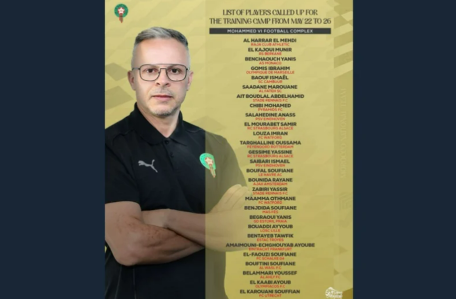 Mohamed Ouahbi dévoile une liste élargie pour le stage de préparation des Lions de l’Atlas