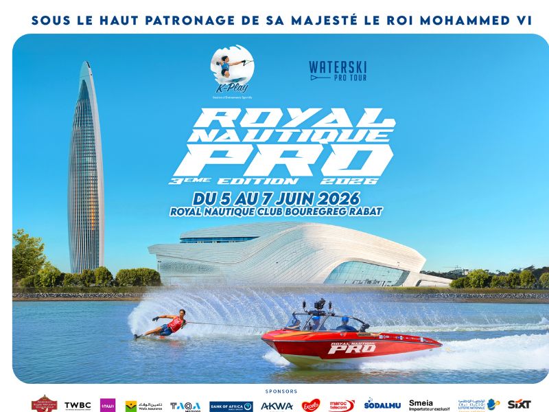Le Royal Nautique Pro 2026 : Rabat célèbre le ski nautique professionnel au Bouregreg