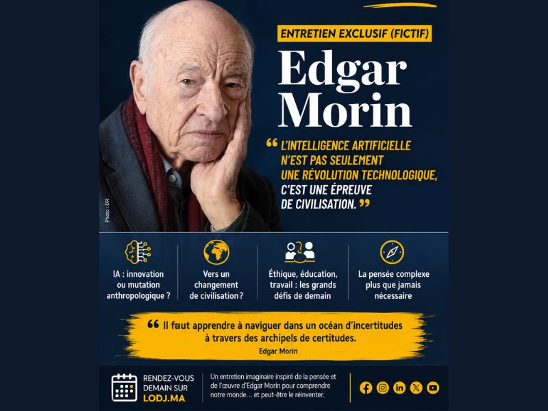 Entretien imaginaire avec Edgar Morin « L'IA n'est pas seulement une révolution technologique, c'est une épreuve de civilisation »
