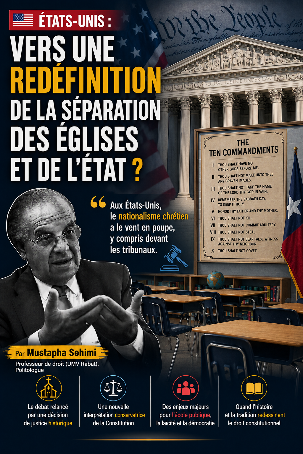 ​ÉTATS-UNIS : VERS UNE REDÉFINITION DE LA SÉPARATION DES ÉGLISES ET DE L'ÉTAT ?