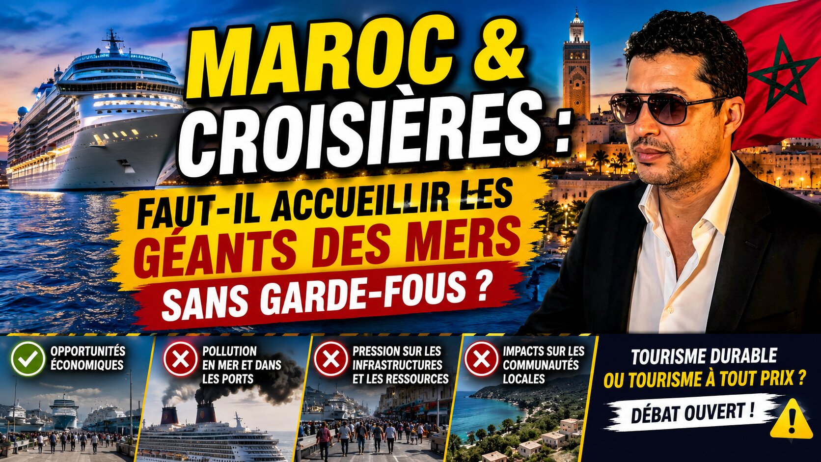 Maroc & croisières : faut-il accueillir les géants des mers sans garde-fous ?