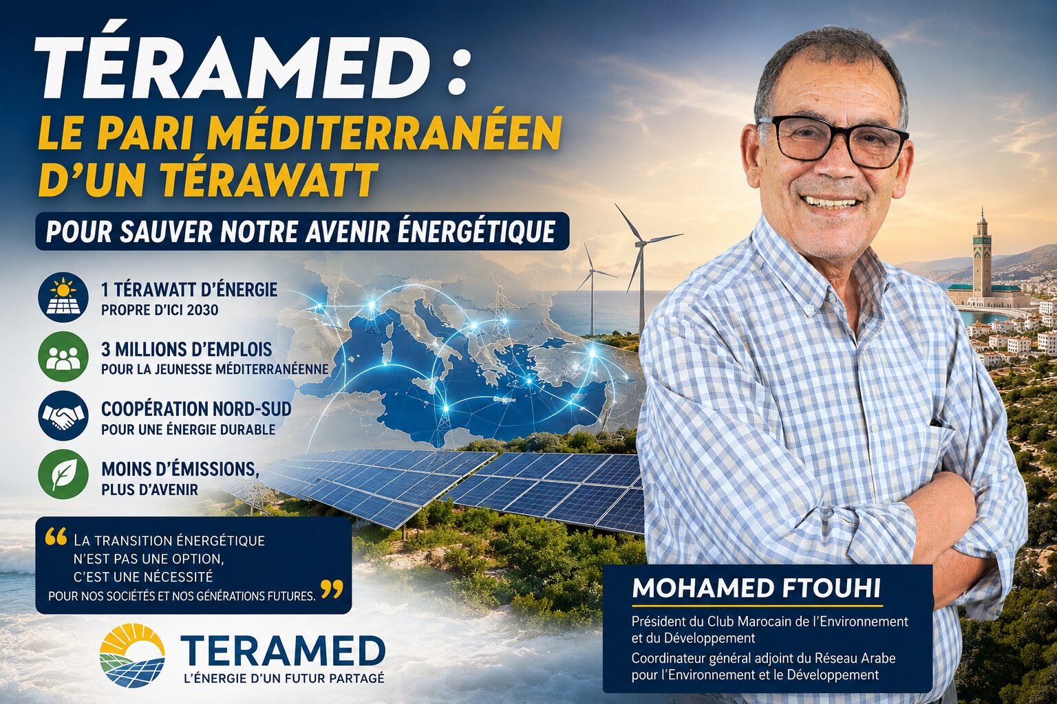 ​Téramed : le pari méditerranéen d’un térawatt pour sauver notre avenir énergétique