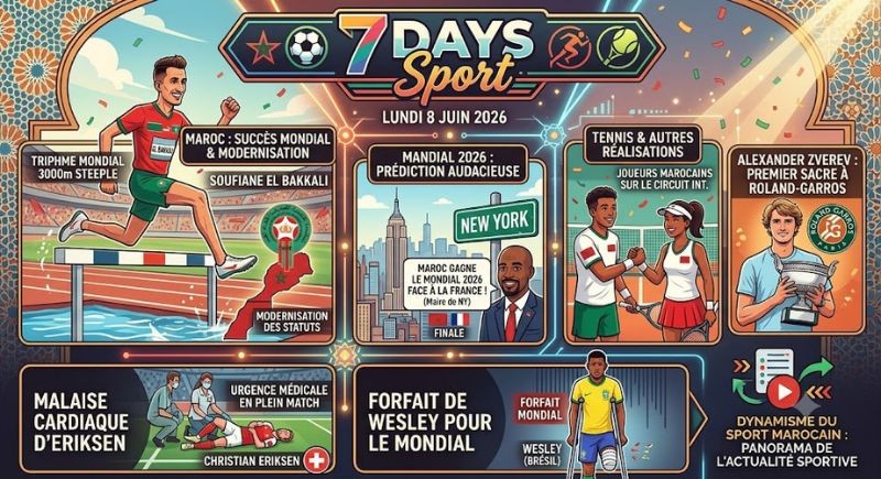 Podcast : l'essentiel de l'actualité Sport de la semaine du 08-06-2026"