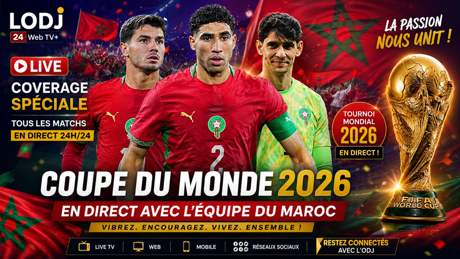 ​Coupe du Monde 2026 : L’ODJ Média lance une couverture spéciale en direct et en continu