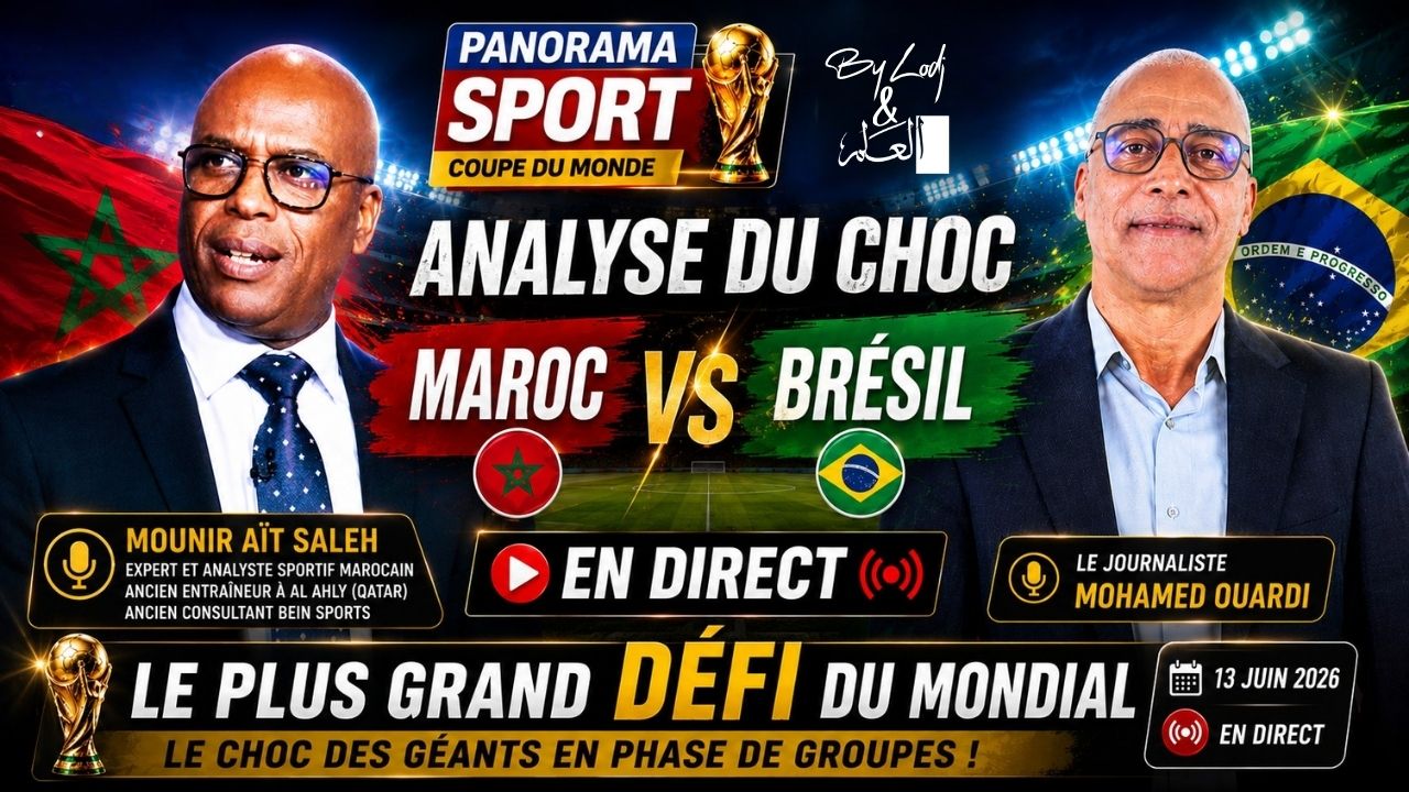 ​Maroc – Brésil : Monir Aït Saleh décrypte le choc le plus attendu de la phase de groupes du Mondial 2026