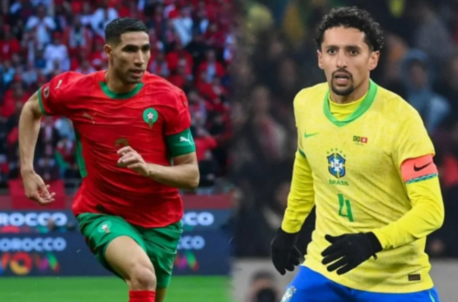 Maroc-Brésil : Hakimi et Marquinhos, amis au PSG, rivaux le temps d’un Mondial