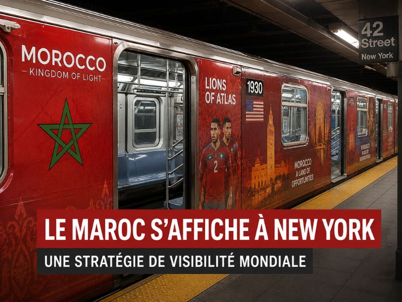 Soft power marocain : Le métro de New York s’est habillé aux couleurs du Royaume