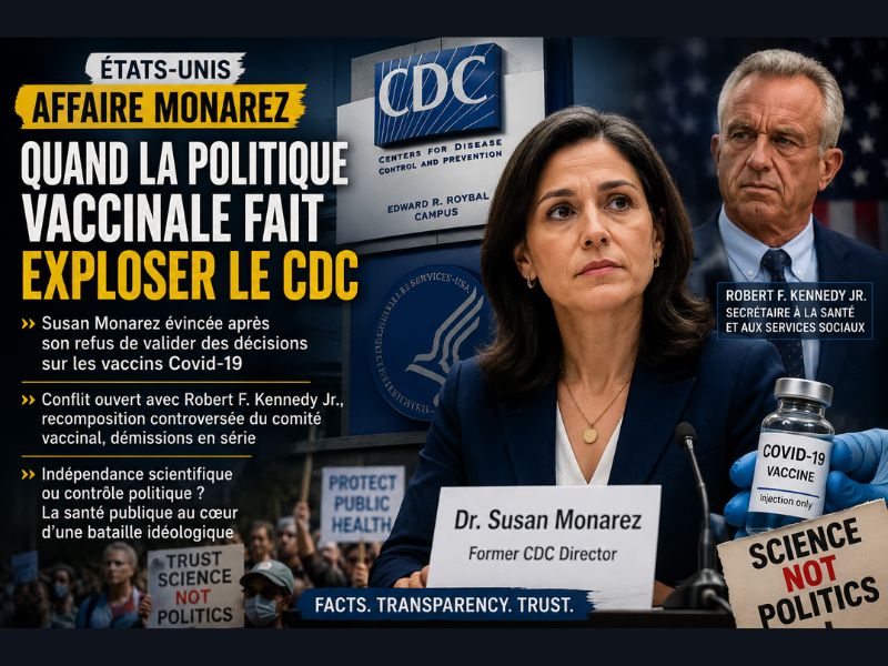 États-Unis : l’affaire Monarez, ou quand la politique vaccinale fait exploser le CDC