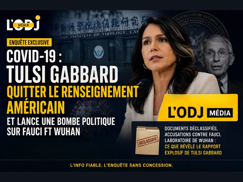 Covid-19 : Tulsi Gabbard quitte le renseignement américain en lançant une bombe politique sur Fauci et Wuhan