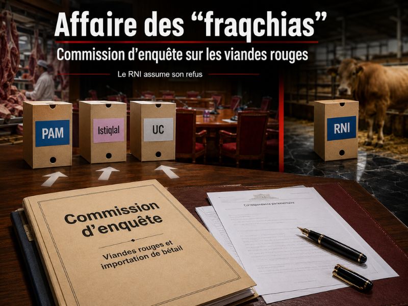 Commission d’enquête sur les viandes rouges : le RNI assume son refus