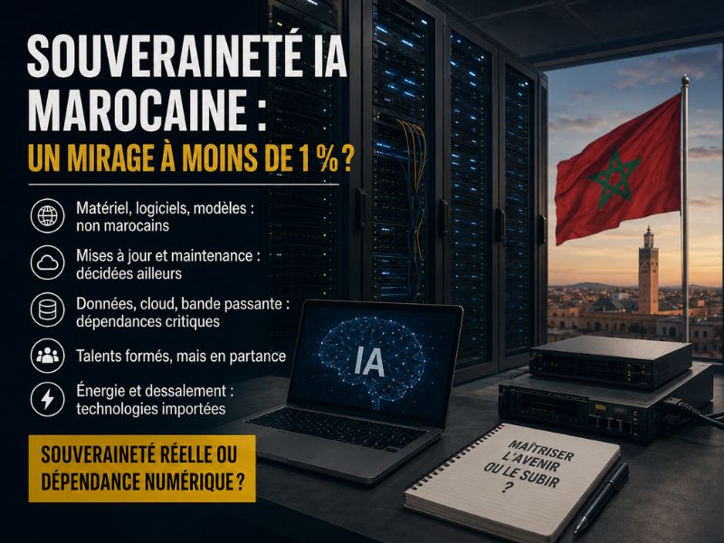 La souveraineté IA marocaine : un mirage à moins de 1 % ?