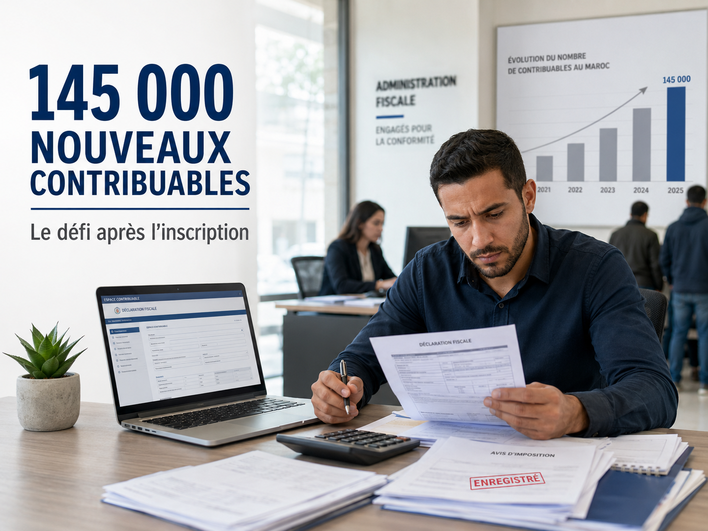 Fiscalité : près de 145.000 nouveaux contribuables en 2025, le défi commence après l’inscription