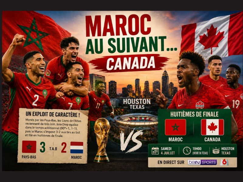 Maroc au suivant… Canada