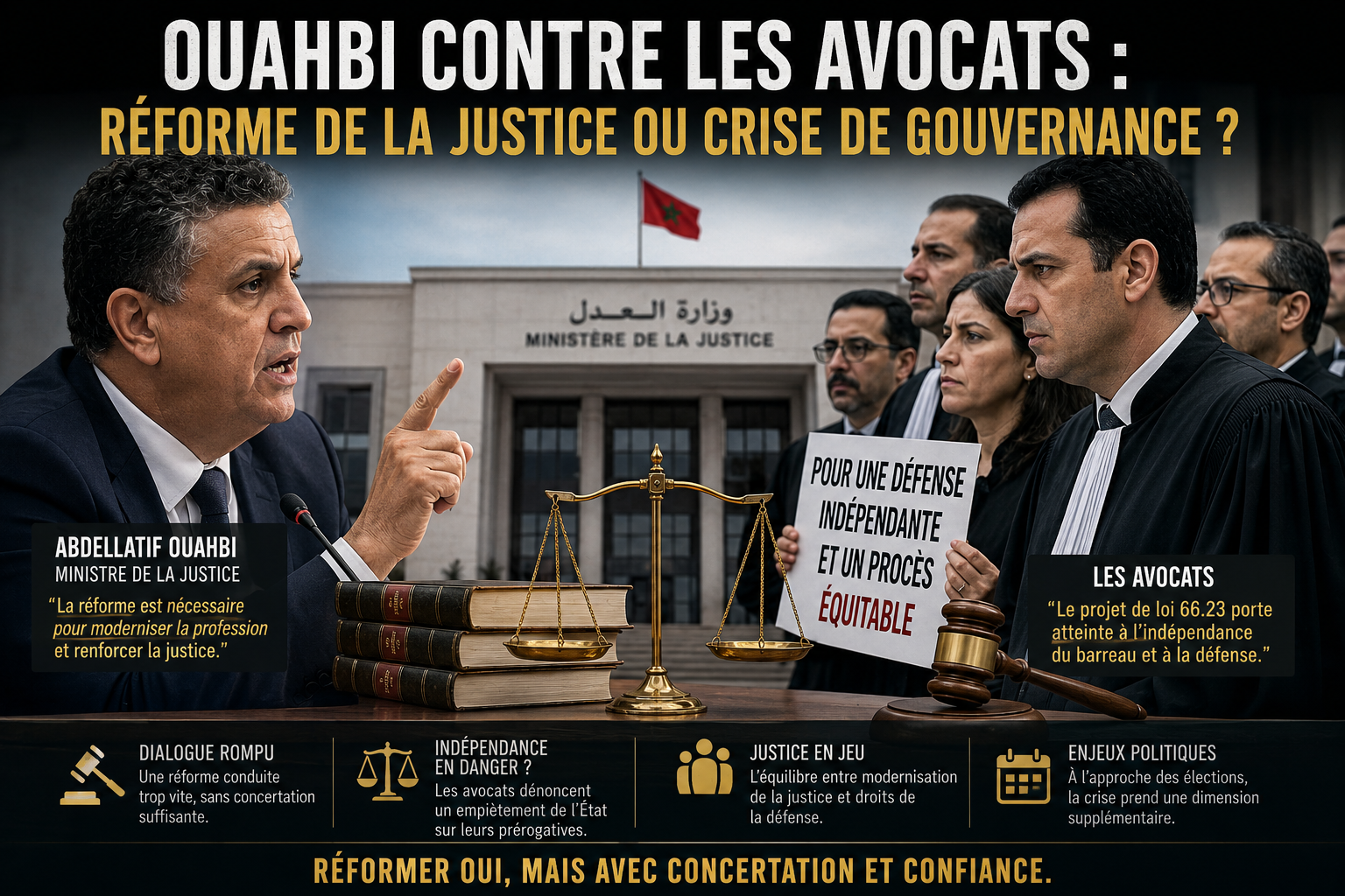 Ouahbi contre les avocats : réforme de la justice ou crise de gouvernance ?