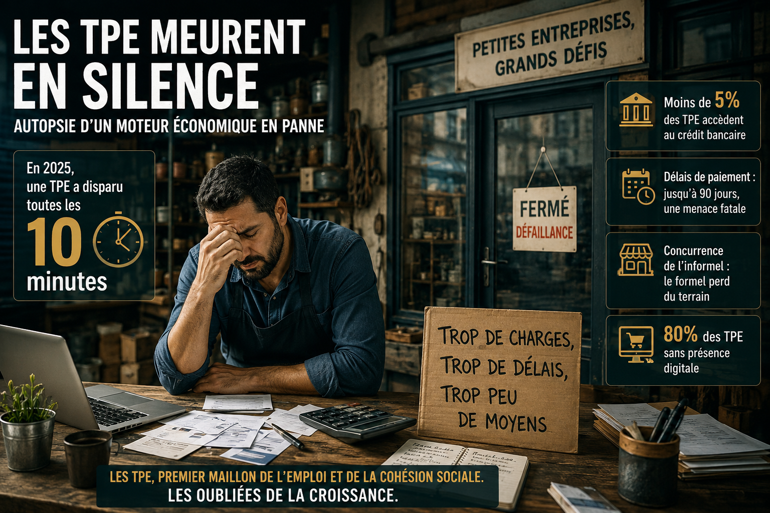 Les TPE meurent en silence : autopsie d’un moteur économique en panne