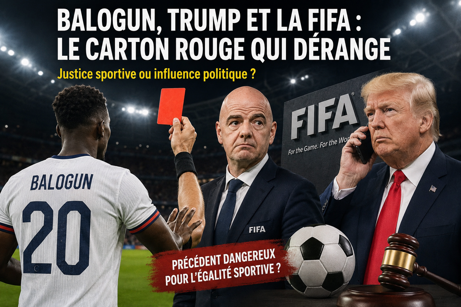 Balogun, Trump et la FIFA : le carton rouge qui dérange