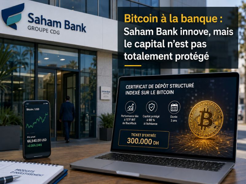 ​Bitcoin à la banque : Saham Bank innove, mais le capital n’est pas totalement protégé