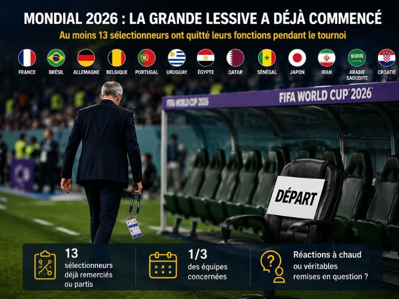 ​Mondial 2026 : la grande lessive a déjà commencé sur les bancs des sélectionneurs