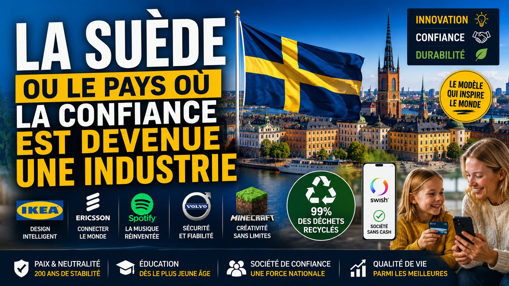 La Suède ou le pays où la confiance est devenue une industrie