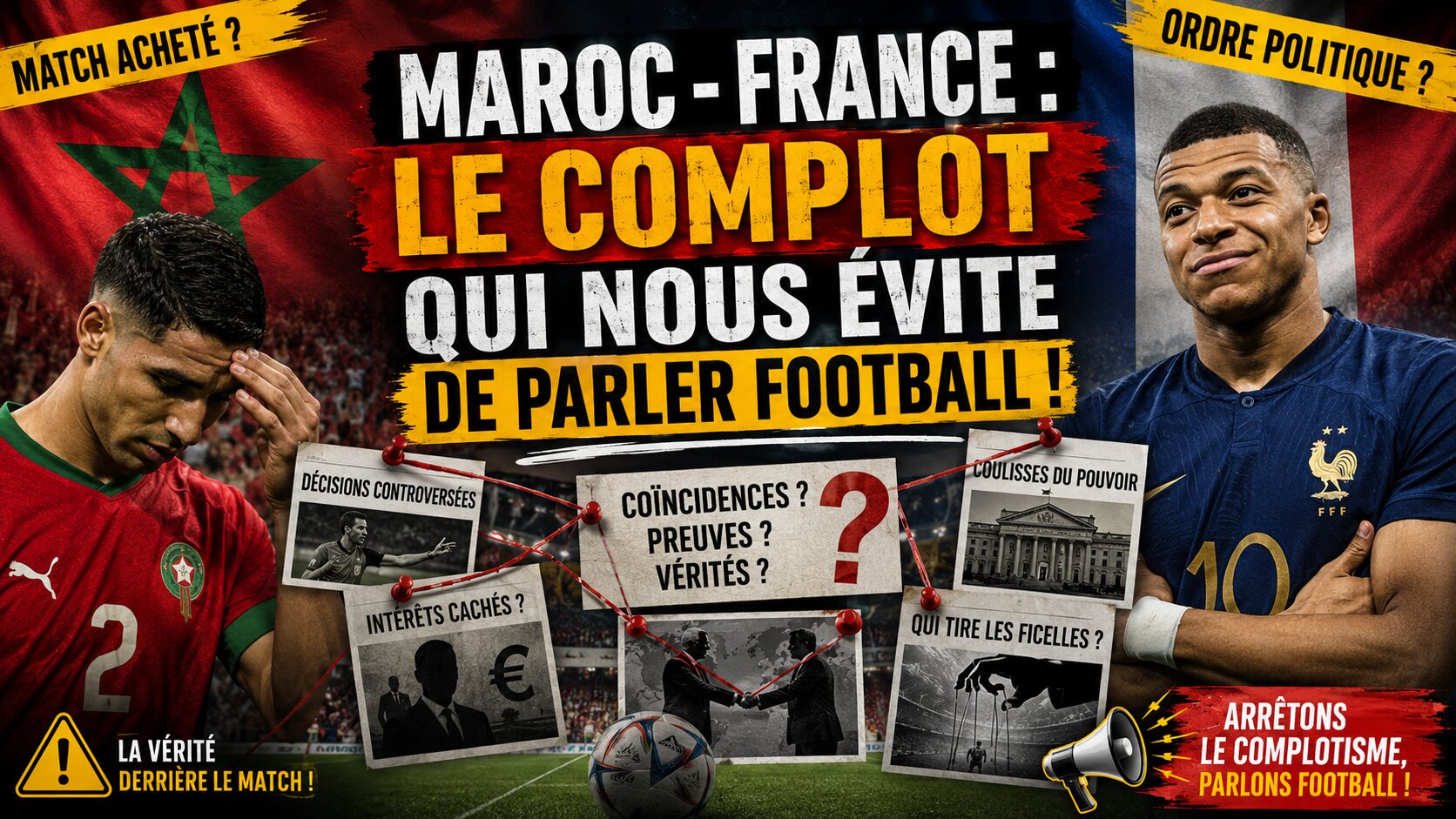Maroc - France : le complot qui nous évite de parler football !