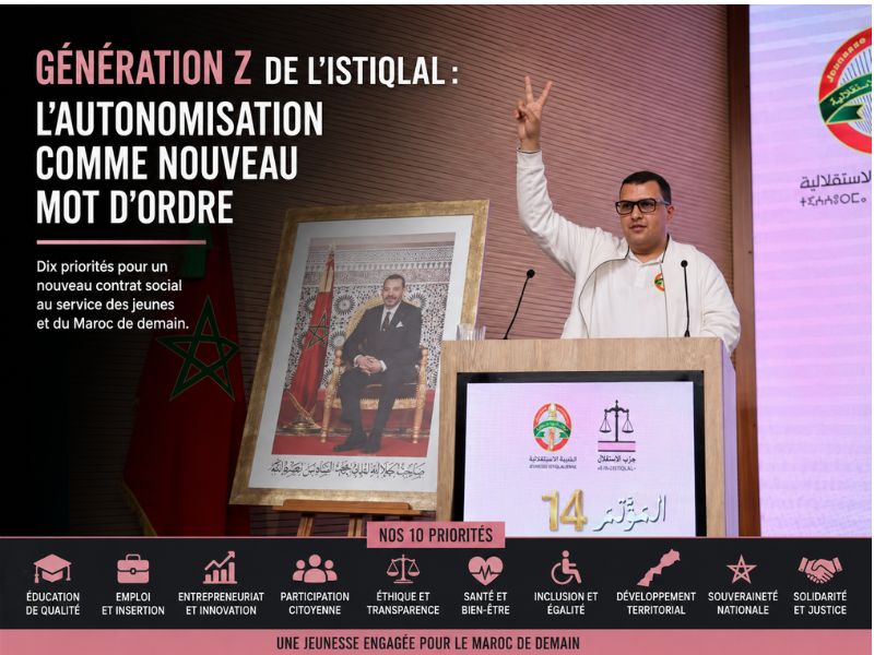Génération Z de l’Istiqlal : l’autonomisation comme nouveau mot d’ordre