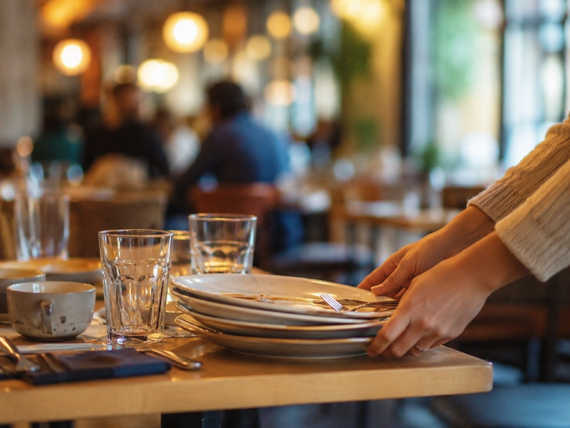 Vous empilez les assiettes au resto ? Ce petit réflexe en dit plus sur vous que prévu