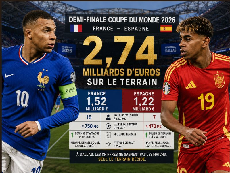 France–Espagne : 2,74 milliards d’euros sur la pelouse, mais le collectif reste hors de prix