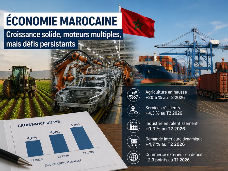 Croissance marocaine : l’agriculture relance la machine, mais l’industrie reste sous pression