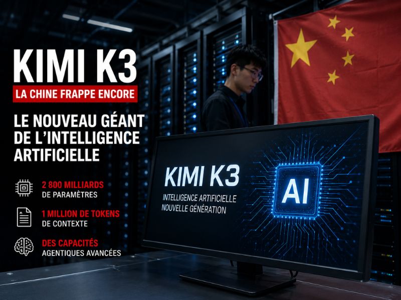 Kimi K3 : le nouveau géant chinois de l'intelligence artificielle qui bouscule l'ordre mondial