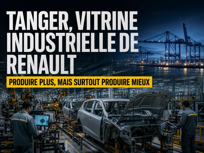 Tanger, vitrine industrielle de Renault : produire plus, mais surtout produire mieux