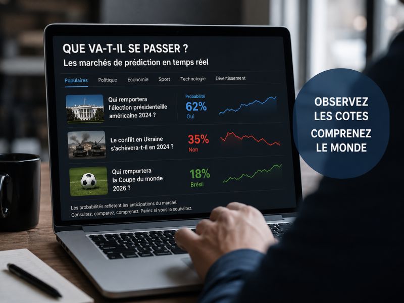 Peut-on parier sur tout… sans miser un centime ? Les marchés de prédiction réinventent le pari