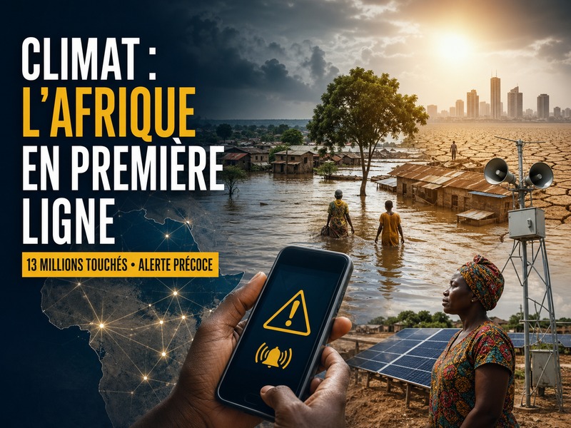 Climat en Afrique : 13 millions de personnes touchées, mais l'alerte précoce peut sauver des vies