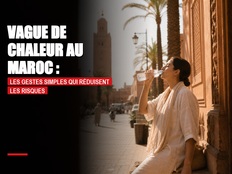 Vague de chaleur au Maroc : les gestes simples qui réduisent les risques