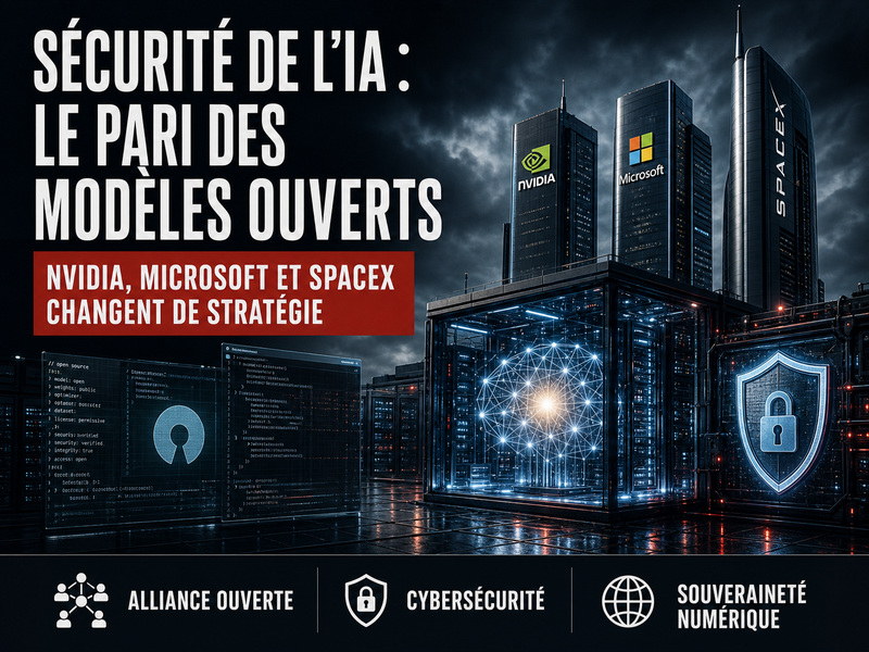 Sécurité de l'IA : Nvidia, Microsoft et SpaceX parient sur les modèles ouverts