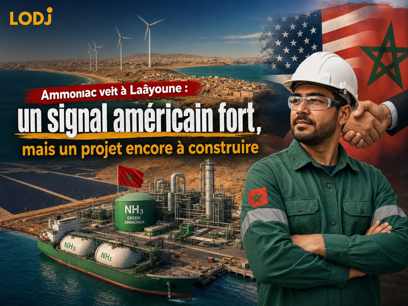 Ammoniac vert à Laâyoune : un signal américain fort, mais un projet encore à construire