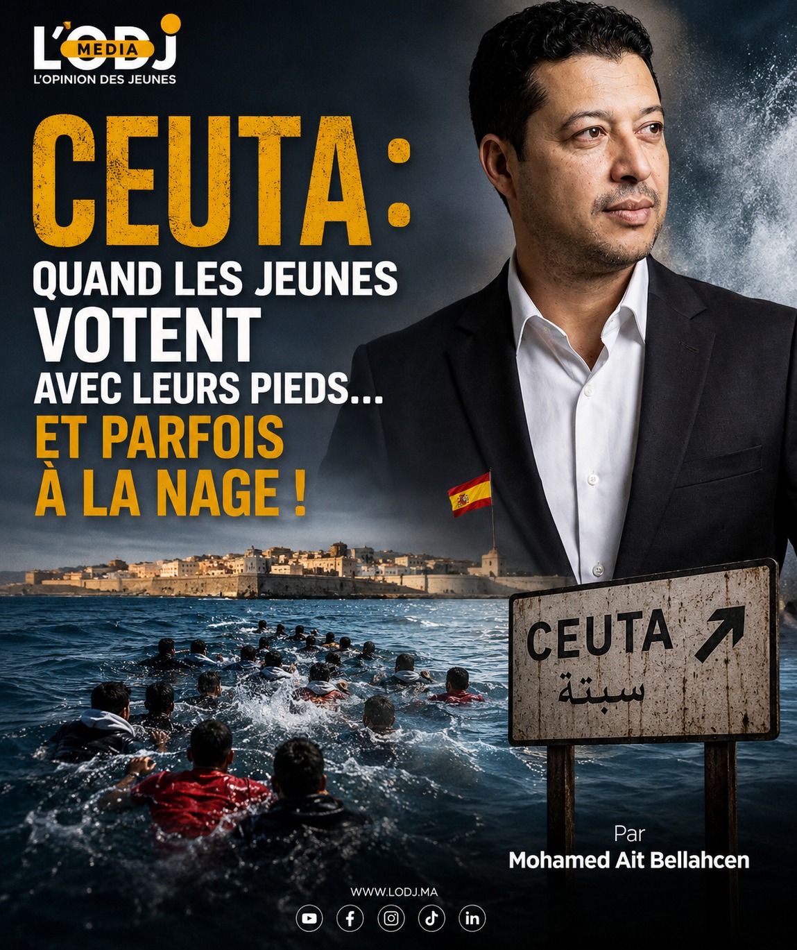 Ceuta : Quand les jeunes votent avec leurs pieds… et parfois à la nage !
