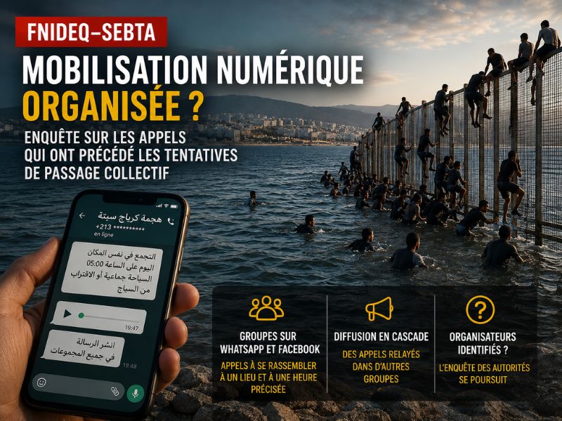 Fnideq–Sebta : encore une fois, la piste d’une mobilisation numérique organisée douteuse