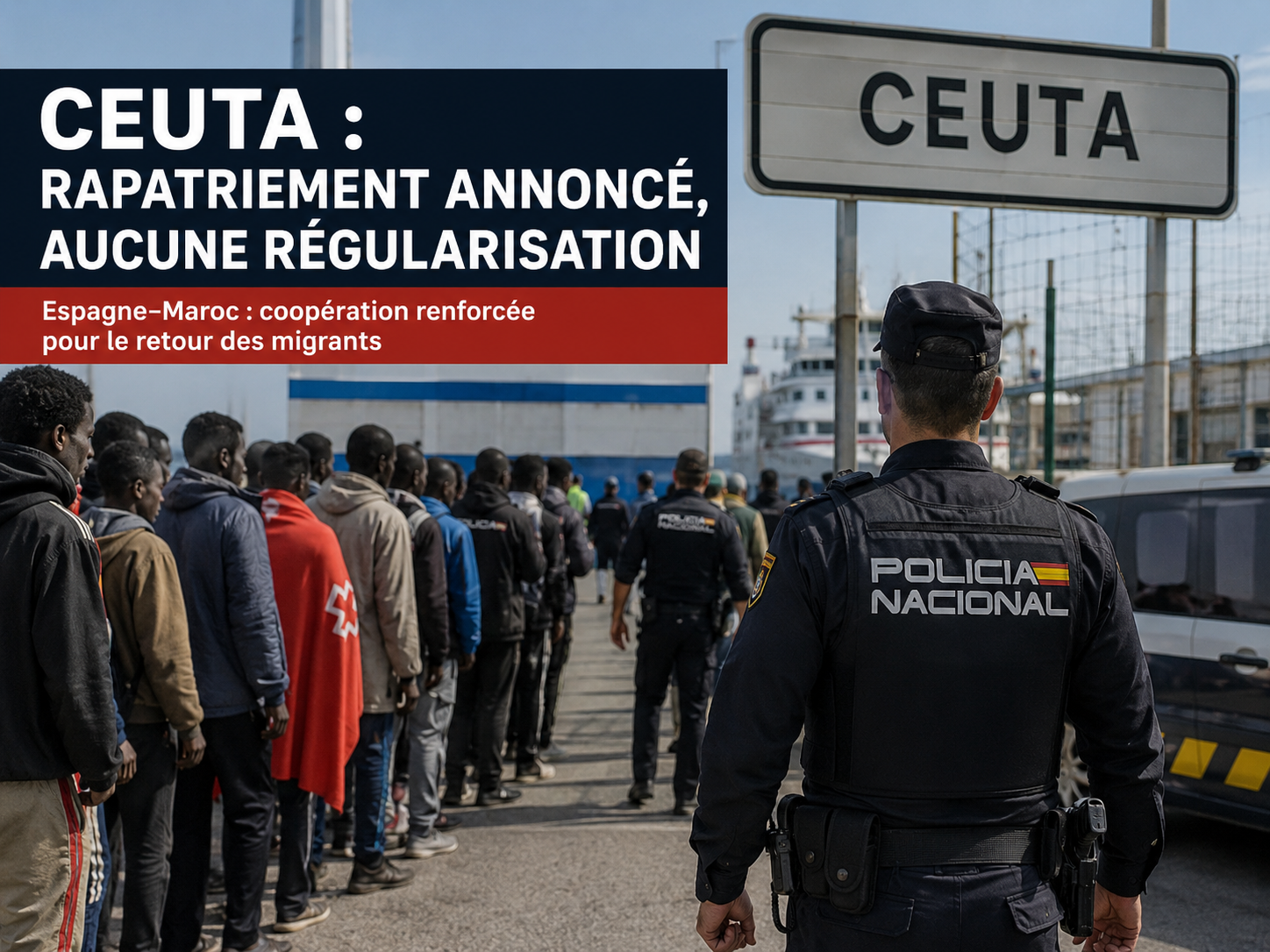 Ceuta : Madrid accélère les retours vers le Maroc, sans régularisation automatique