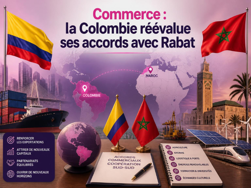 Commerce : la Colombie réévalue ses accords avec Rabat