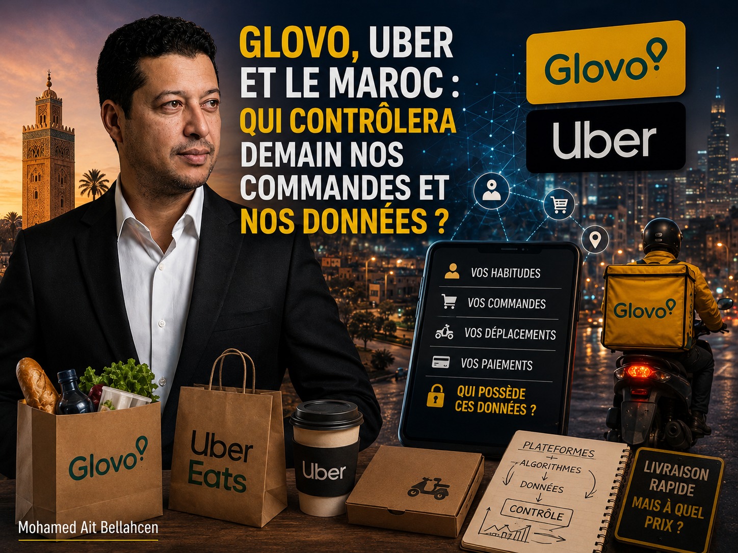 Glovo, Uber et le Maroc : qui contrôlera demain nos commandes et nos données ?