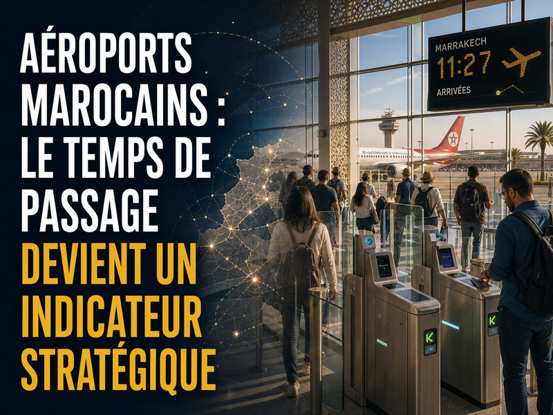 Aéroports marocains : le temps de passage devient un indicateur stratégique