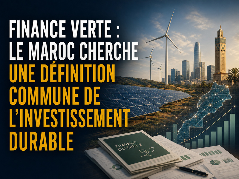 Finance verte : le Maroc cherche une définition commune de l'investissement durable