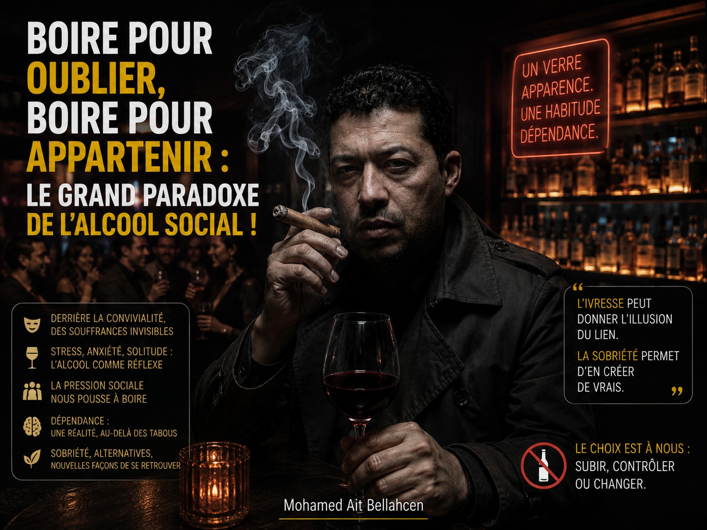 Boire pour oublier, boire pour appartenir : le grand paradoxe de l’alcool social !